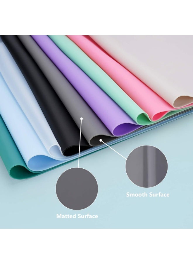 فرشات السيليكون الكبيرة للكونترستوب, 28 "بواسطة 20" فرشات متعددة الأغراض, كونتر طاولة حامي, مكتب توفير وسادة, بلاسيمات غير لاصقة غير انزلاق وسادة مقاومة للحرارة, أسود - Image 4